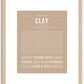 Clay | Name Art Print