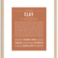 Clay | Name Art Print