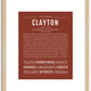 Clayton | Name Art Print