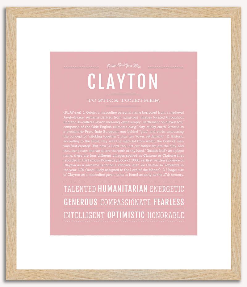 Clayton | Name Art Print