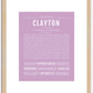 Clayton | Name Art Print