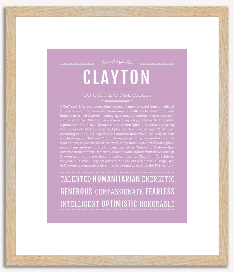 Clayton | Name Art Print