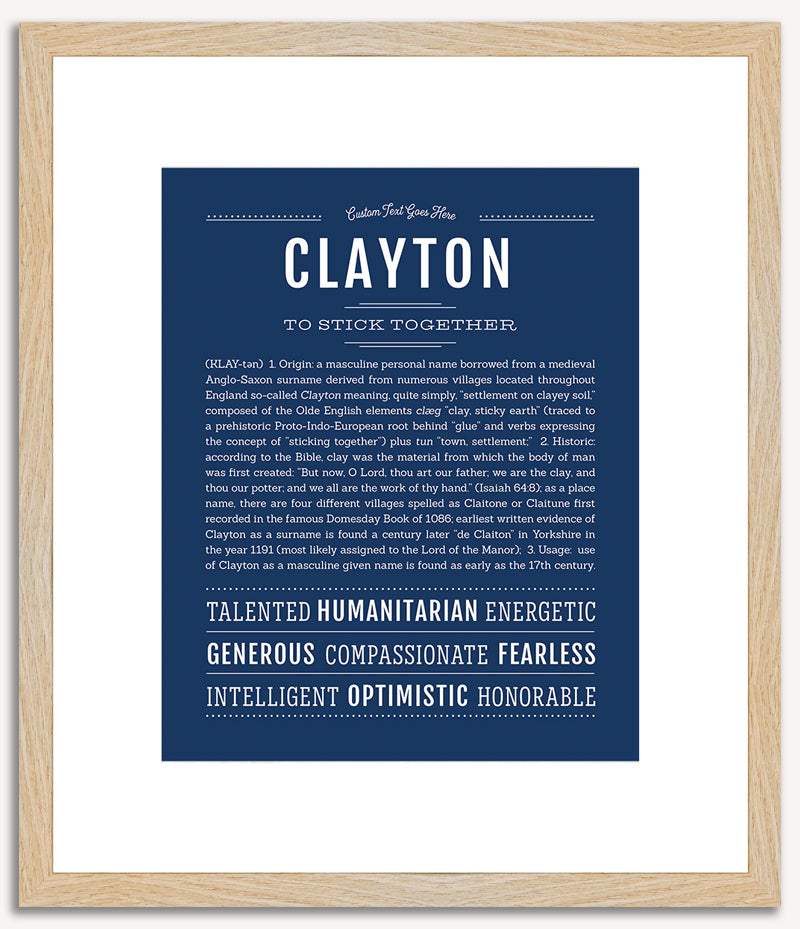 Clayton | Name Art Print