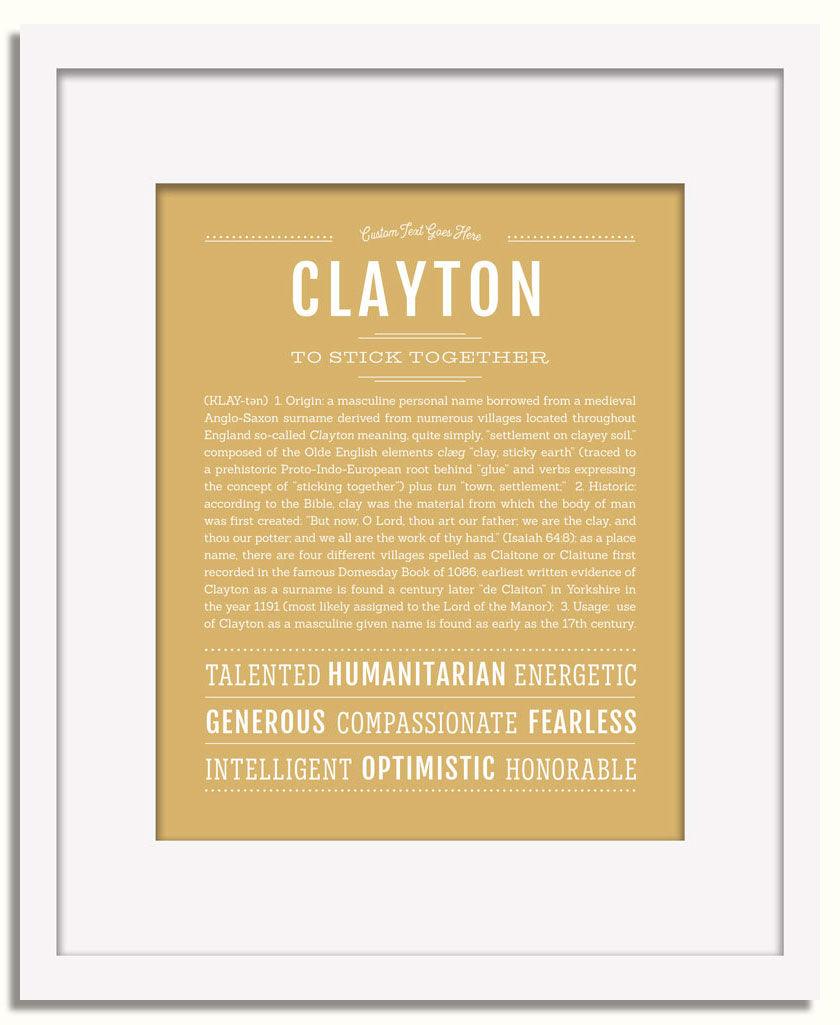 Frame Options | Matte Gold | White Frame, Matted