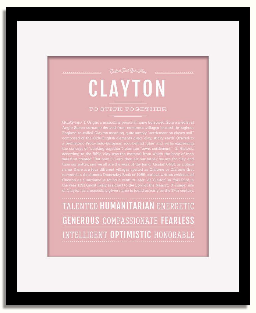 Frame Options | Dusty Rose | Black Frame, Matted