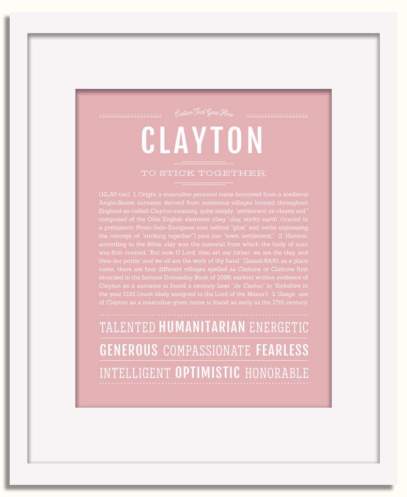 Frame Options | Dusty Rose | White Frame, Matted