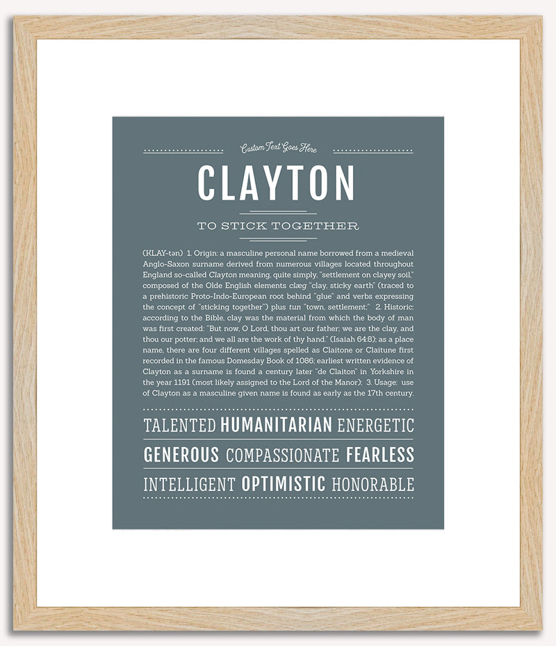 Clayton | Name Art Print