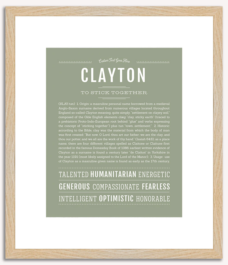 Clayton | Name Art Print