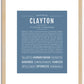 Clayton | Name Art Print