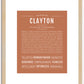 Clayton | Name Art Print