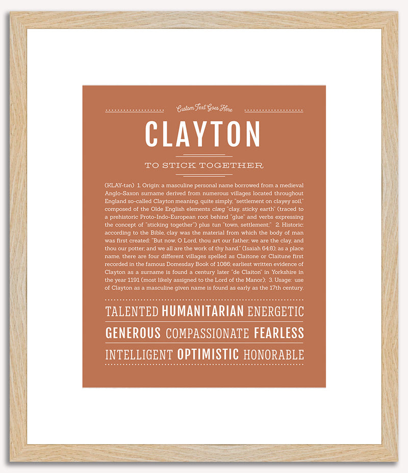 Clayton | Name Art Print