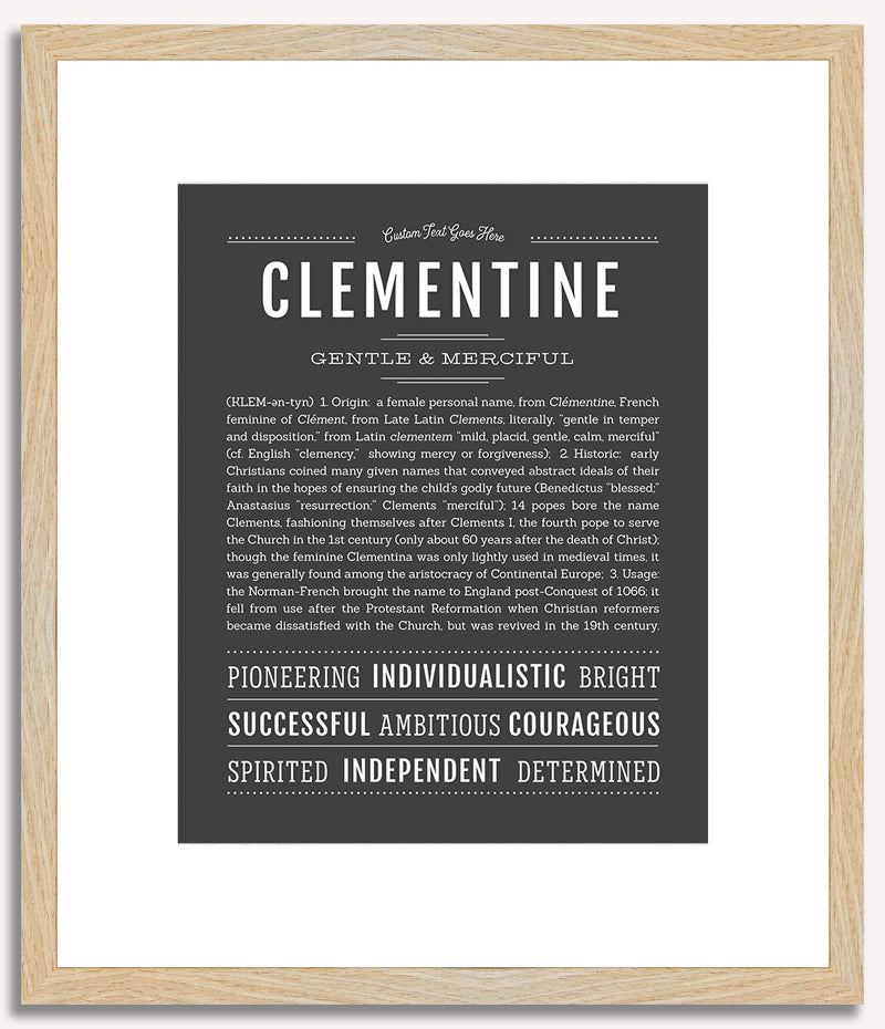 Clementine | Name Art Print