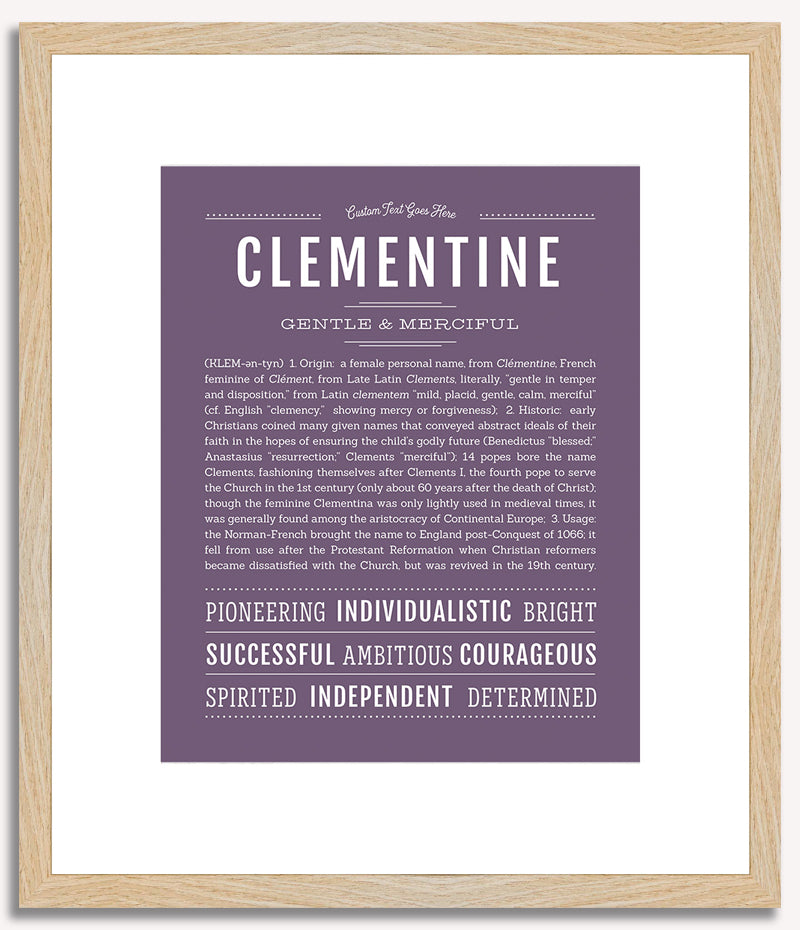 Clementine | Name Art Print