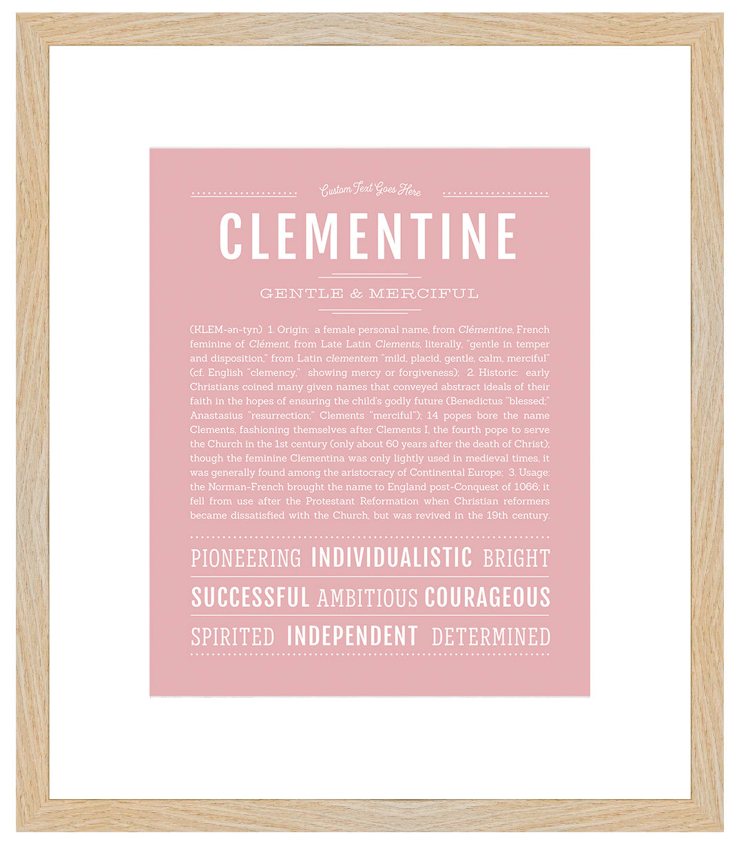 Clementine | Name Art Print