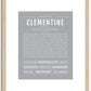 Clementine | Name Art Print