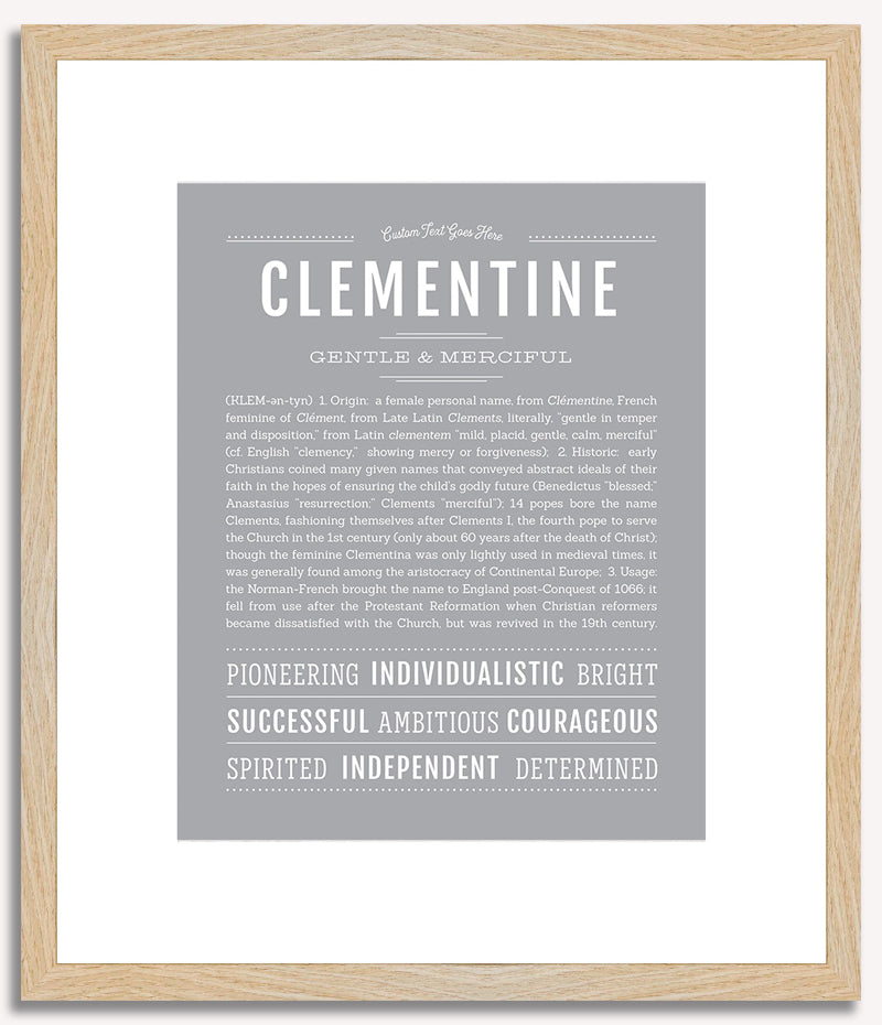 Clementine | Name Art Print