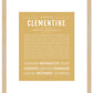 Clementine | Name Art Print