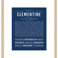 Clementine | Name Art Print