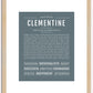 Clementine | Name Art Print