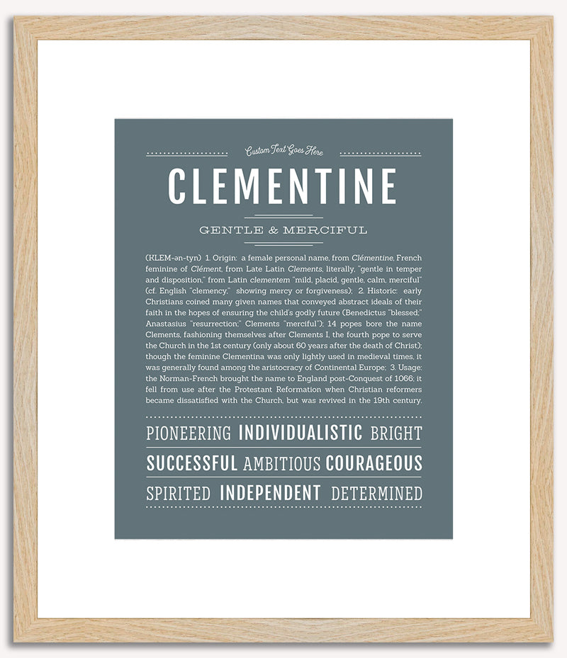 Clementine | Name Art Print