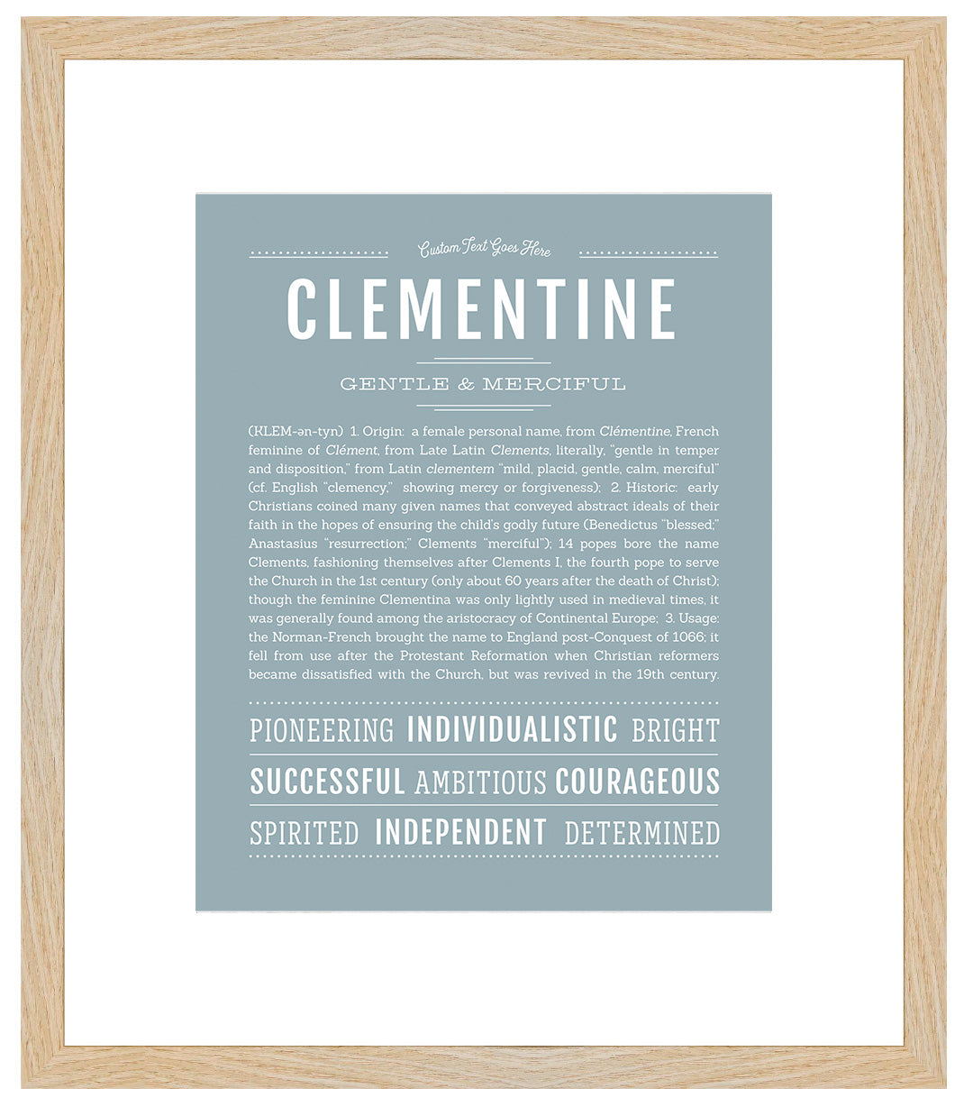 Clementine | Name Art Print