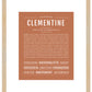 Clementine | Name Art Print