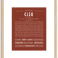 Cleo | Name Art Print