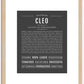 Cleo | Name Art Print