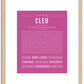 Cleo | Name Art Print