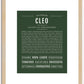 Cleo | Name Art Print