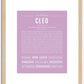 Cleo | Name Art Print