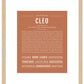 Cleo | Name Art Print