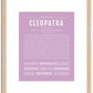 Cleopatra | Name Art Print