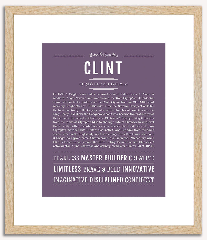 Clint | Name Art Print