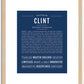 Clint | Name Art Print