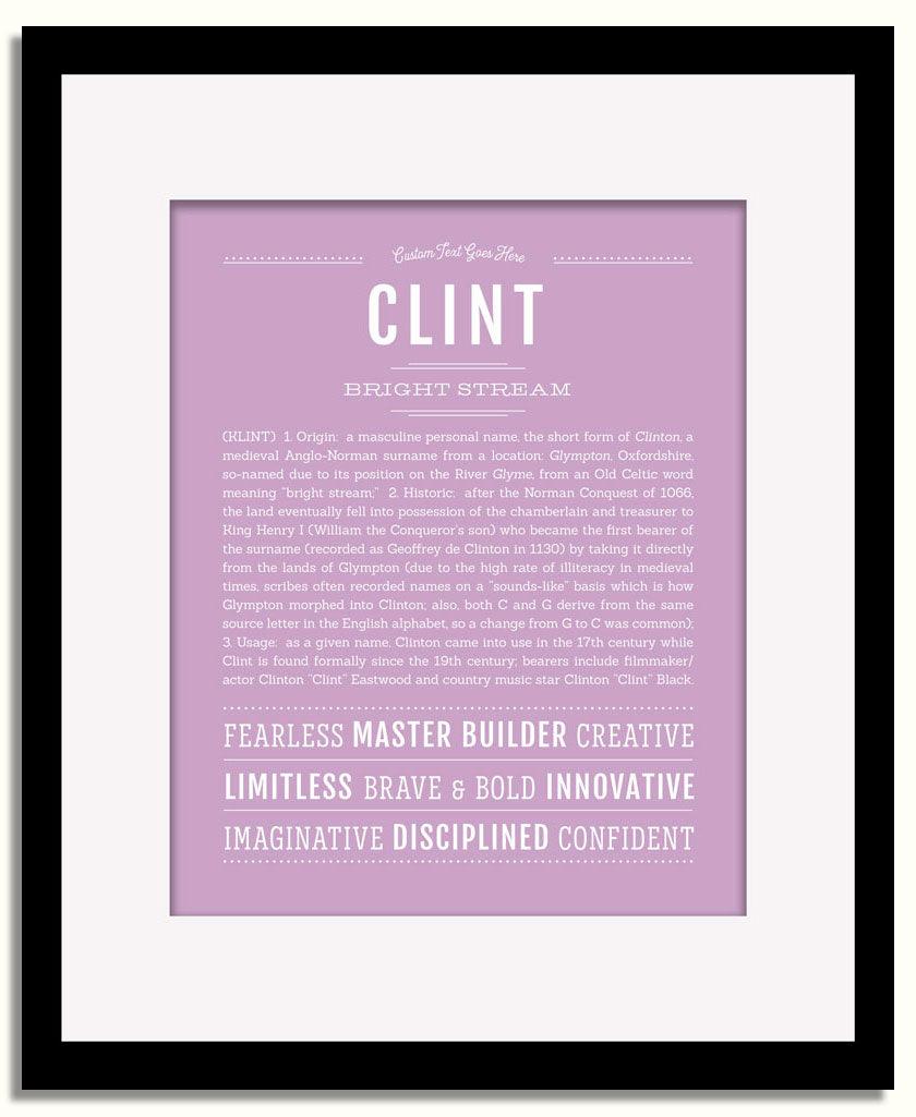 Frame Options | Lilac | Black Frame, Matted