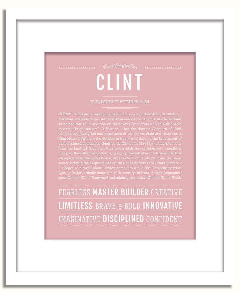 Frame Options | Dusty Rose | White Frame, Matted