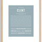 Clint | Name Art Print