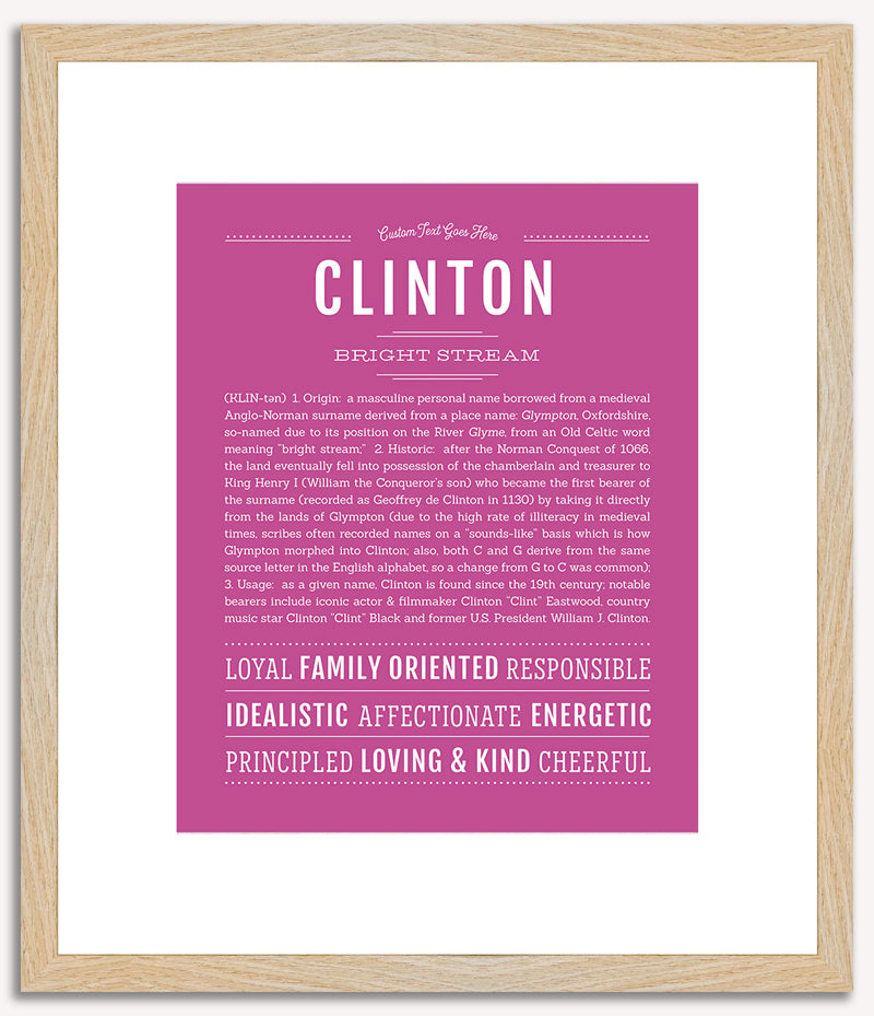 Clinton | Name Art Print