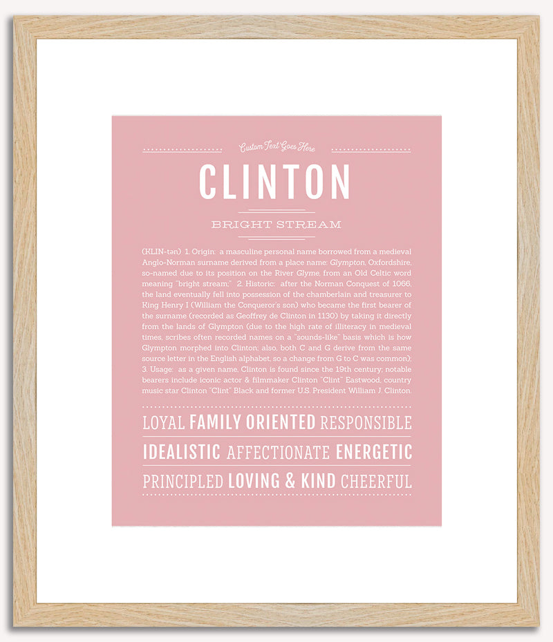 Clinton | Name Art Print