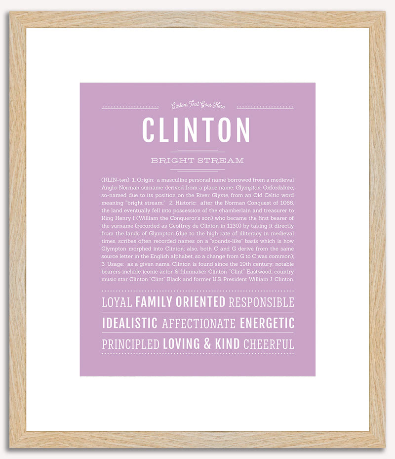 Clinton | Name Art Print