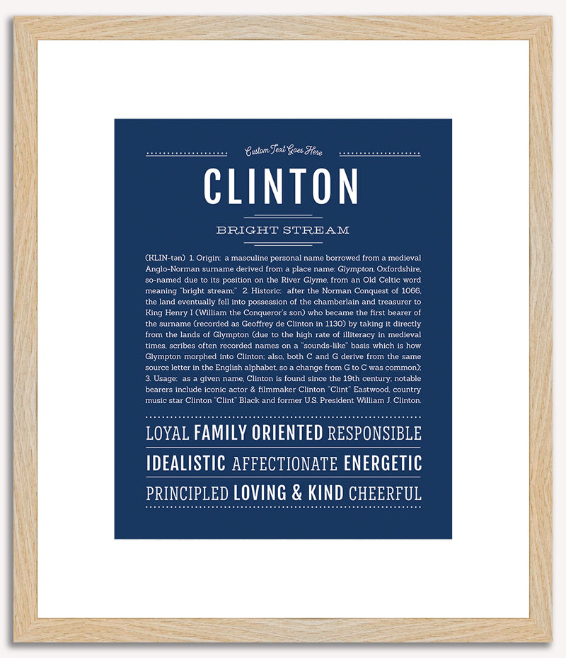 Clinton | Name Art Print