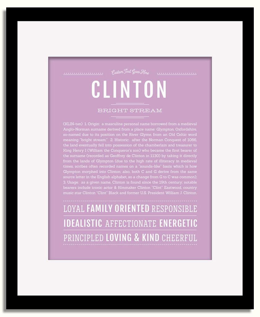 Frame Options | Lilac | Black Frame, Matted