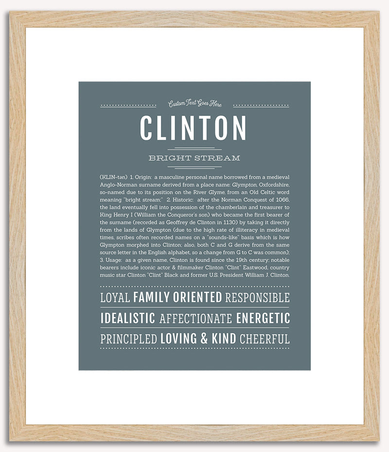 Clinton | Name Art Print