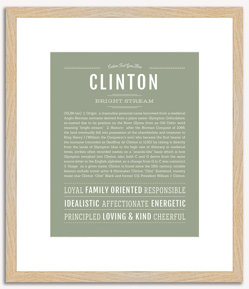 Clinton | Name Art Print