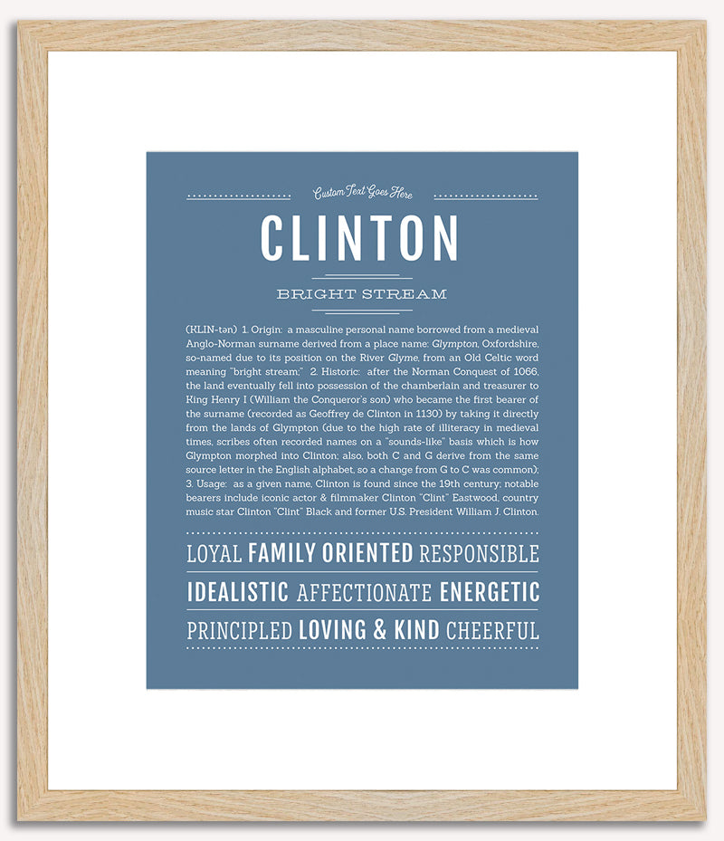 Clinton | Name Art Print