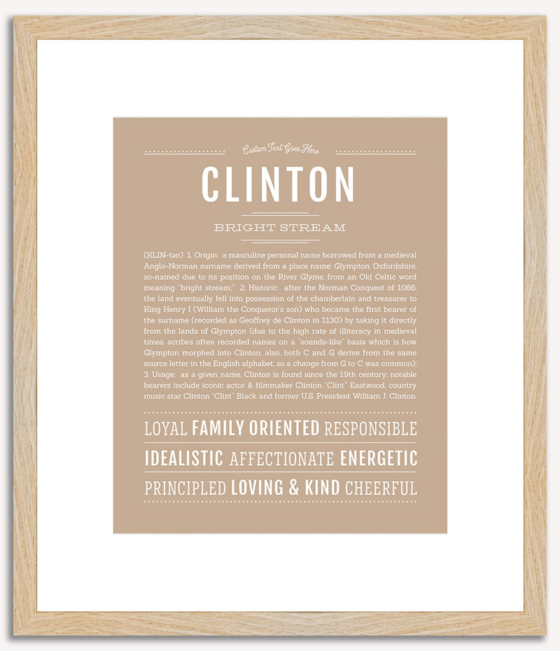 Clinton | Name Art Print