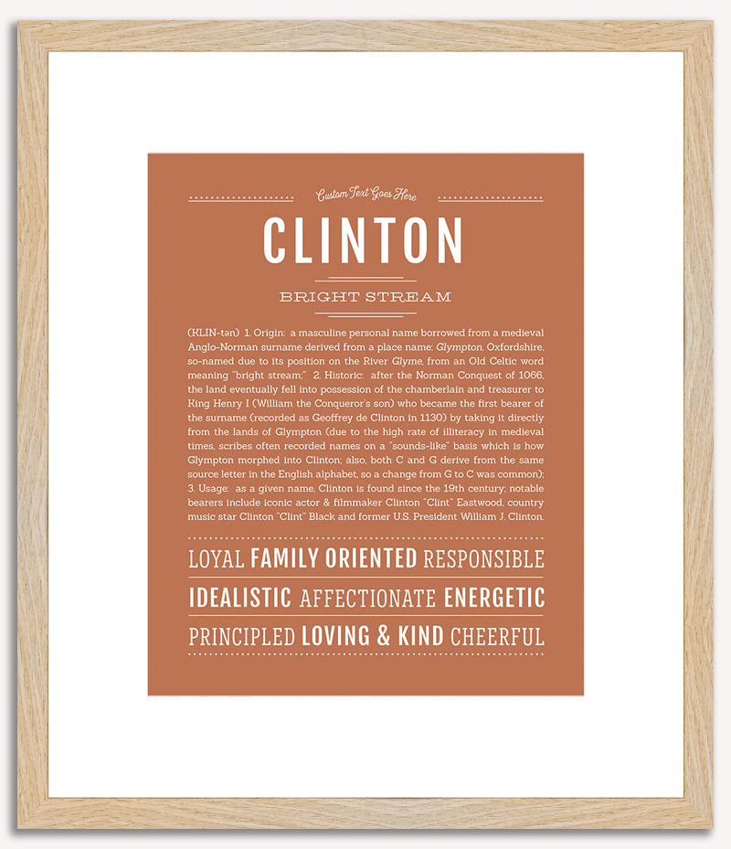 Clinton | Name Art Print