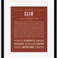 Clio | Name Art Print
