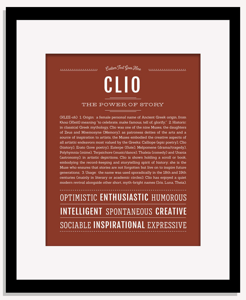 Clio | Name Art Print